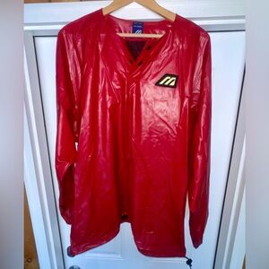 Mizuno Red Men’s Baseball Wind-Rain Long Sleeve Shirt - Size 44-46 XL